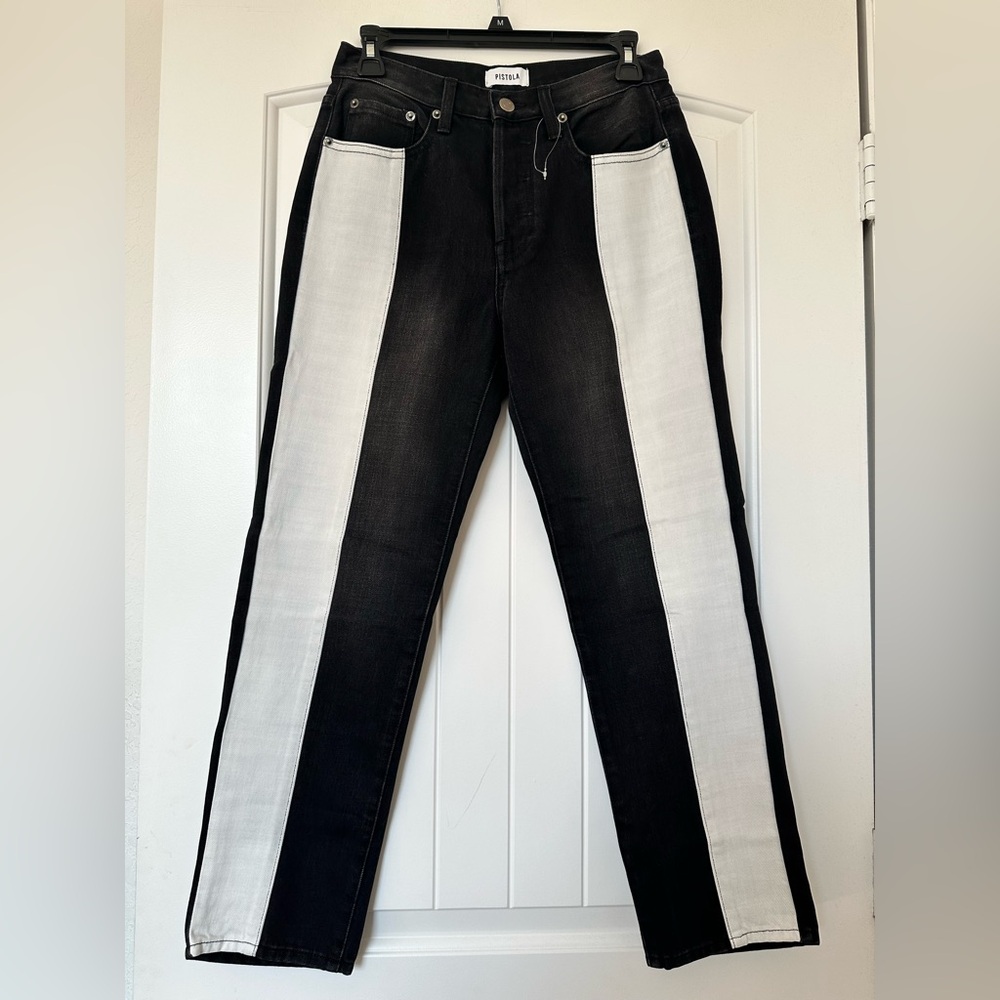 NEW! ANTHROPOLOGIE PISTOLA COLOR BLOCK JEANS